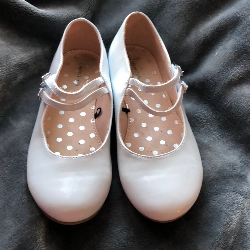 Christie & Jill white dress shoes size 4